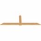 Ekena Millwork Eugene Smooth Timber Gable Bracket, Western Red Cedar, 96"W x 32"H x 1 1/2"D x 5 1/2"F, 8/12 Pitch GBW096X32X0206EUG00SWR - alternate 5